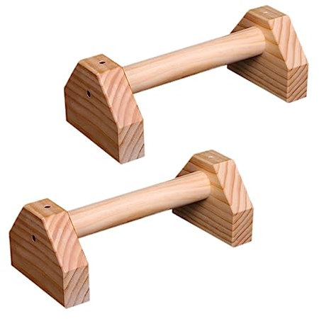 Happyyami 1 Paar Ständer hochdrücken Griffe hochziehen Push-up-Racks Fitnessgeräte Indoor-Liegestütze Push-up-Bars Haushalt Werkzeug Holzrahmen Gestell hochschieben rotieren Halterung