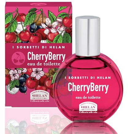 Helan I Sorbetti CherryBerry - Profumo Donna e Uomo Fruttato, Passionale e Gourmand con Vaniglia, Pistacchio e Frutti di Bosco - Eau de Parfum con Note di Mandorle Dolci, Profumi Estivi Leggeri, 30 ml