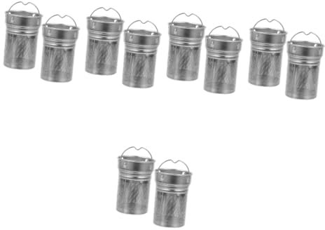 Alipis 10stücke Teefilter Aus Edelstahl Kleine Teestrainer Für Isolierflaschen Praktischer Tee-infuser Für Aromatischen Tee Unterwegs