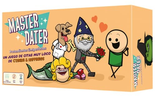 Explosm Master Dater, Kartenspiel für Partys, ab 14 Jahren, für 3 bis 6 Spieler, 20-40 Minuten pro Spiel, Spanisch | Party Spiel mit Zitaten von Cyanide & Happiness, ab 14 Jahren, für 3 bis 6 Spieler, 20-40 Minuten, Spanisch
