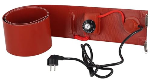 Metall-Fassheizer, Silikon, 200 l, 1000 W, 30-150 ℃, 125 mm x 1740 mm, Fassheizer-Heizkissen, Fassheizer, Fassheizband