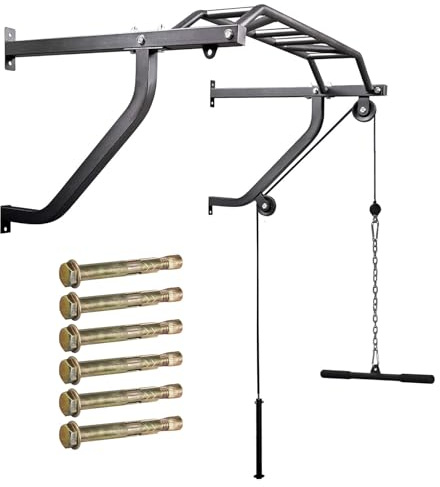 Hansson Sports® Multigriff Klimmzugstange Wandmontage mit Latzug & Boxsackhalterung