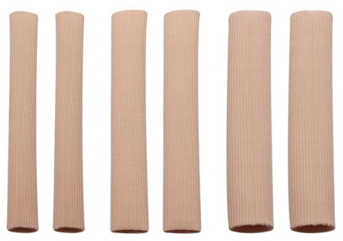 Weenwill Manicotti per Dita Dei Piedi,6 Pezzi Protezione Dita Piedi,Protezione Ditas Piedis in Morbido Gel Tubo,Protezione per Calli e Vesciche per Ditas Delle Mani e Dei Piedis 15cm(3 Dimensioni)