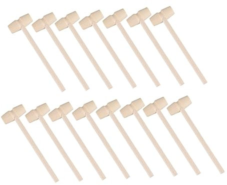 HEMOTON Educational Mini Hammers Toy Set Pcs Small Wooden Mallets for Toddlers Great for Boys Girls