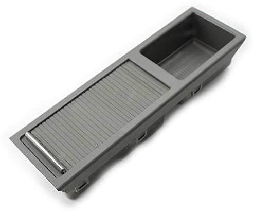 SIKUAI Innenausstattung Mittelkonsole Getränkehalter Getränkehalter Zubehör Für 3er E46 1999-2005, Grau