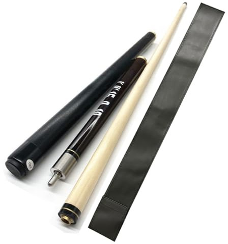 YWRU Taco de Billar, Romper/Saltar 145CM Purple Ebony 1/2 Arce Billar Americano articulado Fresno Hecho a Mano 3 Piezas Punta de 13MM y Funda