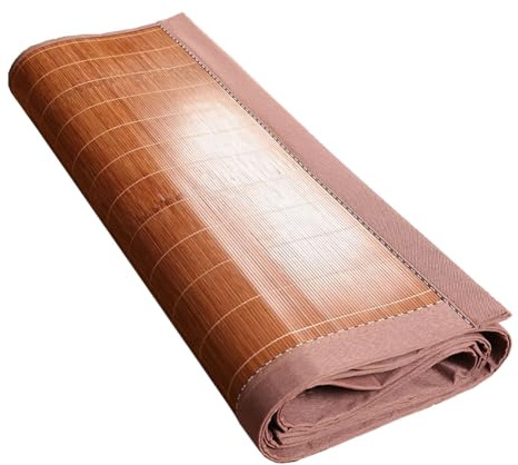 Bamboo Summer Sleeping Mat, Foldable Summer Cooling Sleeping Mat With Pillowcase, Ice Silk Mat Summer Student Dormitory, Single Person Grass Mat(Color:80CMX190CM)