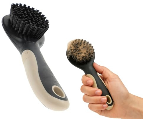 Rosewood Brosse pour Chat Taille S, brosse de toilettage avec poils nylon fermes pour soin quotidien du pelage, poignée ergonomique antidérapante pour zones sensibles