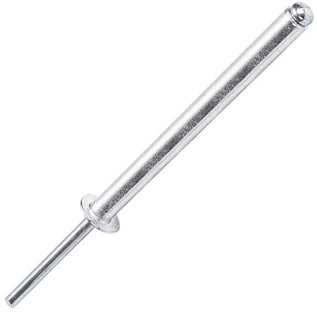 Aqxypas 20 Remaches de Escape metálicos Extra Largos con Cabeza de cúpula de Aluminio y vástago de Acero, Remaches Ciegos Especiales superlargos de 4,8 mm de diámetro y 3/16(4.8x30mm)