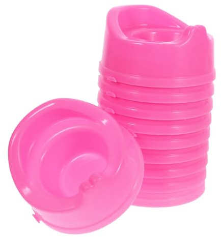 Toddmomy 10pcs Doll Potty Miniature Toilet Model Doll House Furniture Accessories for Realistic Bathroom Decor and Educational