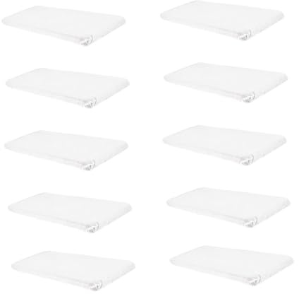 DEVNWIGMO 10 Pezzi Copriletto Monouso Impermeabile Non Tessuto Elastico Coprimaterasso Adatto per Salone di Bellezza Hotel Viaggio Casa, 220x235cm