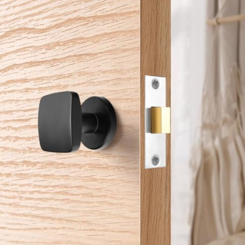Serrure de porte intérieure dissimulée, poignée invisible, loquet de porte simple face facile à installer pour chambre à coucher et salle de bain, design invisible