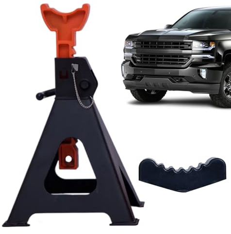Soportes de Gato Camioneros - Elevador De Seguridad para Coches con Capacidad De 3 Toneladas,Soporte Elevador para Vehículos - Uso en Hogar Taller Viaje Campo Camión Autocaravana Moto Garaje Exterior
