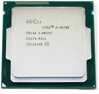 Procesador de CPU Core i5 4670K 3,4 GHz, 6 MB de zócalo LGA 1150 de Cuatro núcleos SR14A