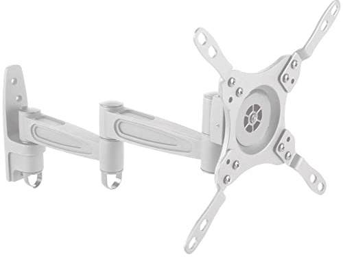 Intec brackets White Cantilever arm Swivel and tilt TV bracket, Fits 17”-40” Inch TV’s - LG Samsung Sony Toshiba and most other Major Brands – LED and LCD TV’s. Easy Fit TV Bracket incl. Fixings