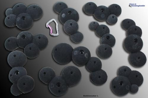 Move-it-Climbingholds - Bubblemaker L (Klettergriffe-Set), Farbe:schwarz