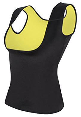GUOCU Canotta Fitness da Donna Neoprene Addome Toracico Bruciare Grassi Fitness Corsetti Sauna Suits Corpo Cintura Addominale Shaperwear Nero S