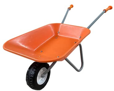 ASC Schubkarre für Neugeborene, orange/grau, Spielzeug, Spiel, Bauernhof, Gartenarbeit