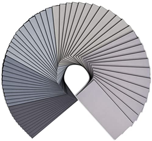 SIQUK 60 Piezas Papel de Lija 2000 3000 5000 7000 10000 Grit Seco y Húmedo de Hojas de Papel Abrasivo 9 x 3,6 Pulgadas