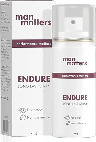 CROV Man Matters Endure Long Last Spray för män | Säker och effektiv | Förpackning med 1 | 20 gram