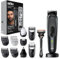 Braun All-In-One Trimmer-Set 7, 17-in-1 Multigroom, Haarschneidemaschine für Gesicht, Kopf und Körper, Barttrimmer, Nasenhaartrimmer, 100 Min Akku, 14 Längen (3–21 mm), Wasserdicht, MGK7491, Schwarz