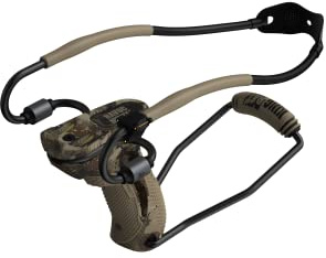 King Rat Slingshots by Barnett, Havoc Hunter Slingshot, Includes Double-X Tapered Speed Bands, Hotshot .38 Caliber Ammo, & Brushed Leather Pouch