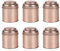 TOBEOME 6 Botes de Latas de Té con Tapas Dobles HerméTicas, Caja de Mini Latas y Botes de Cocina Redondos PequeñOs para Té (Rosa)