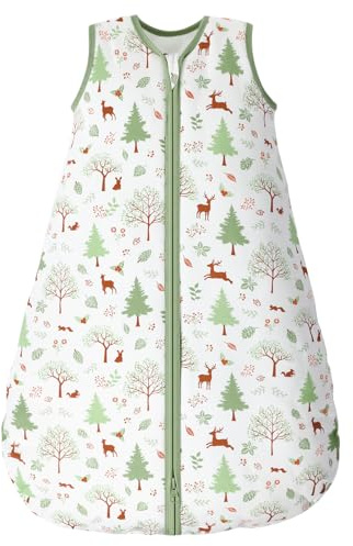 Looxii Baby Sleeping Bag 2.5 TOG 100% Cotton Soft Newborn Sleepsack Unisex Baby Wearable Blanket for Boys and Girls