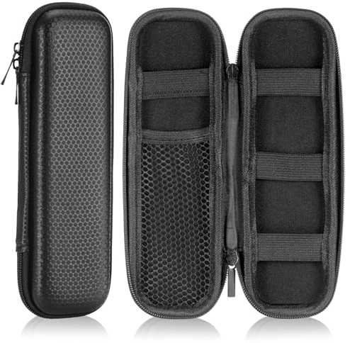 JIANTA Trousse à Crayons, EVA Etui à Crayons Pochette à Crayons Pochette à Maquillage, imperméable Antichoc Multifonctionnel pour Stylo Plume exécutif, Stylet - Noir