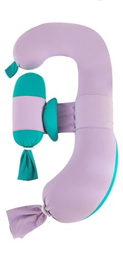rockible Almohada de Embarazo G Maternidad Cojín Corporal Almohada Lateral Cojín de con Forma Ergonómica y Apoyo Estable Adecuada para Postura Lateral Alivio de Presión Lectura Nocturna Relajación
