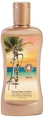 Panama Jack Sunscreen Tanning Lotion, SPF 4, 6 OZ (Pack of 1)
