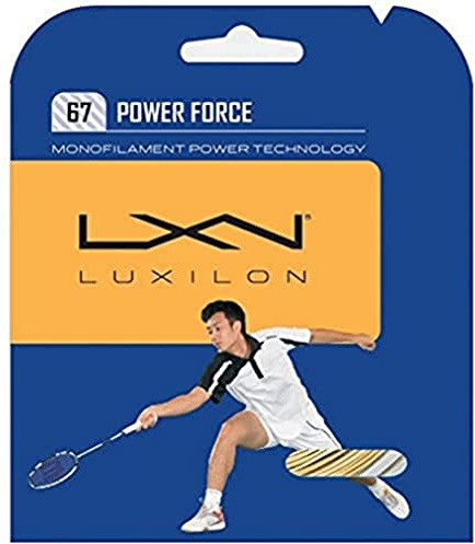 Luxilon Badminton-Saite, Spin Force, Gold, 10 Meter, 0,67 mm Dicke, WRZ990122