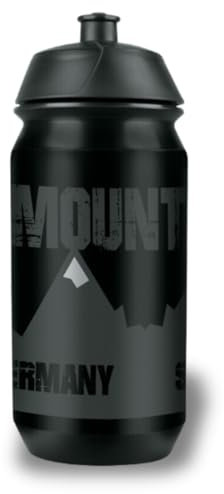 SKS Germany MOUNTAIN BOTTLE SMALL Borraccia da 500 ml con design da montagna (accessorio per tutte le comuni borracce, valvola push-pull a prova di perdite, forma ergonomica, coperchio rimovibile)