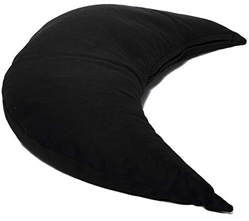 GIRAFFENLAND Kräuterkissen Mond ca. 50cm | schwarz | 8-Kräuter Duftkissen | mit zusätzlichem Bio-Inlett