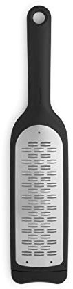 Brabantia Tasty+ Cook & Serve - Cheese Grater plus Cover (Dark Grey) Large Grip, Non-Slip Base, Plastic Safety Cover, Dishwasher Safe, (121661)
