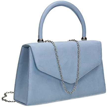 SwankySwans Kendall Clutch für Damen, Veloursleder, für Party, Abschlussball, Clutch, Gelassenheit, One Size
