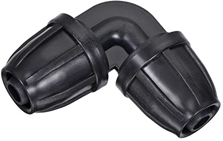 sourcing map 15Stk Tropfbewässerungsbogen mit Widerhaken Fitting 8mm/11mm Rohr Schwarz für Garten Tropfschlauch Bewässerungssystem
