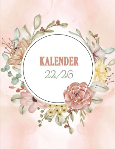 Kalender 2022-2026: 5 Jahres Taschenkalender für Notieren | 1 Monat auf 2 Seiten | Terminplaner für 60 Monate mit Hochglanz Softcover