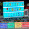 LED-Lichtbox, Leuchtbox mit Nachricht, Leuchtkasten mit 311 Buchstaben und Emojis, Fernbedienung, A4 Light Box für Hochzeit, Geburtstag, KTV, Bar, Stromversorgung über USB und Akku