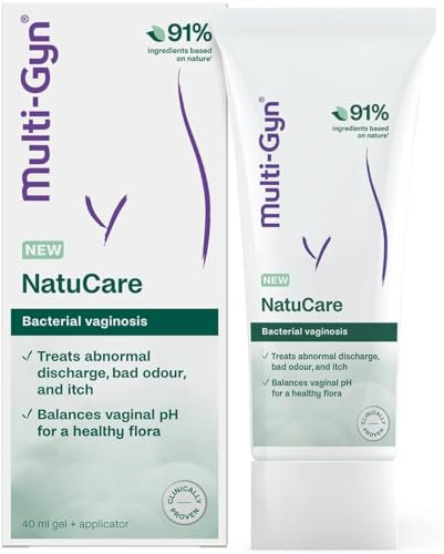 Multi-Gyn NatuCare für bakterielle Vaginose – für bakterielle Infektionen im Intimbereich – Lindert Geruch, Ausfluss, Intimgel mit Milchsäure zur Wiederherstellung der Flora – 40 ml Gel + Applikator