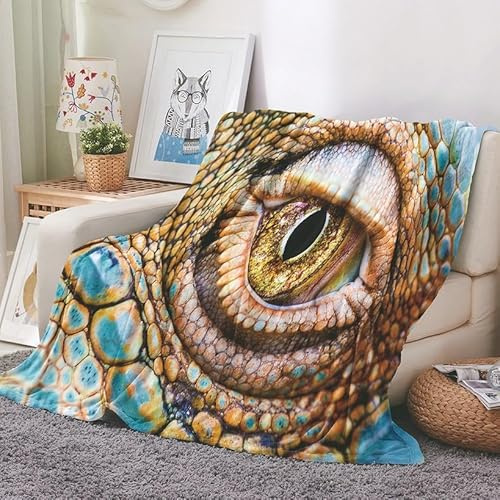 EHOMERY Manta Suelo Campo Cobijas De Verano para Niña Manta Fina Verano Frazadas Cama Invierno Ojos De Lagarto Manta Aire Acondicionado Suaves Y Cómodas Marrón 100x70cm