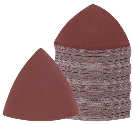 Kozelo 120 Feuilles de Papier de Verre pour Ponceuse à Souris - [800 Grains, 3-1/8] Feuilles Ponçage Triangulaires à Fixation magique Assorties | Papier de Verre à L'Oxyde d'Aluminium