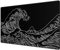 JIALONG - Alfombrilla de ratón para juegos XXL Speed (900 x 400 mm), color negro, XXL, para el escritorio, diseño de onda marina, impermeable, antideslizante, para ordenador, PC y ordenador portátil