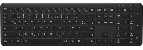 OMOTON Tastatur Kabellos, 2.4GHz Wireless Tastaturen für Windows 11/10, Kompatibel mit PC, Computer, Notebook, Laptop
