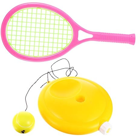 NULYLU Tennisschläger Set Junge Mädchen Tennis Trainer Spielzeug Outdoor Aktivität Junge Mädchen Tennisspielzeug Set Für Übungen Und Training