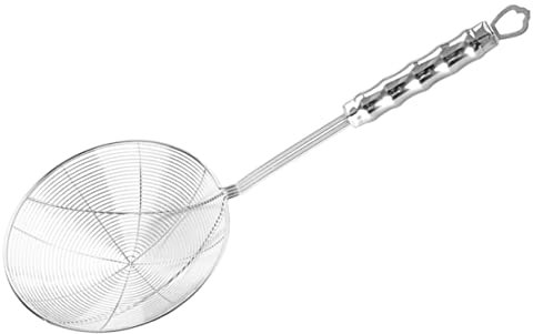 Ciieeo Stainless Steel Fine Strainer Colander Kitchen Sieve Strainer for Kefir Long Handle Spoon