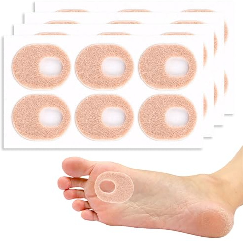 24 Stück HüHneraugen Druckschutzringe,HüHneraugen-&Hornhautpuffer,HüHneraugen Entferner HüHneraugen Entfernen,Tiefes HüHnerauge Entfernen,für Blasen Hornhaut HüHneraugenringe Behandlung Blasenpflaster