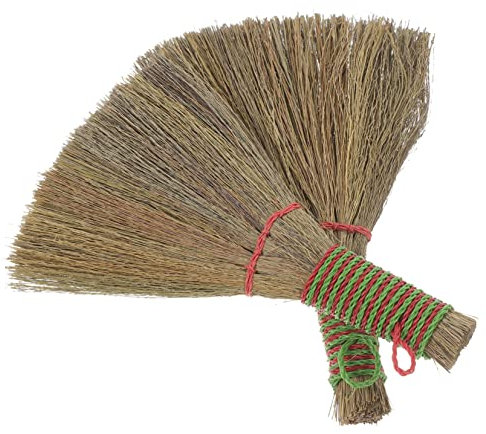 BESPORTBLE 2pièces Petit Balai à Main Paille Naturel Balayette Nettoyage Maison Légère Et Portable Accessoire pour Poussière Et Table Lot
