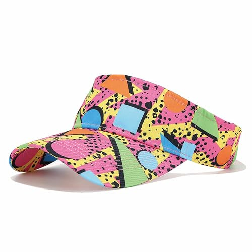 Ruijng Damen Visor Cap – Faltbarer Sonnenschutz Sommerhut mit Pferdeschwanzöffnung, Einstellbar für Outdoor, Strand & Golf