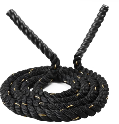 Tunga hopprep vuxna, vuxna kroppsbyggande rep 300 cm lång tung hopprep gå ner i vikt för muskelträning styrketräning gym utomhus hemträning